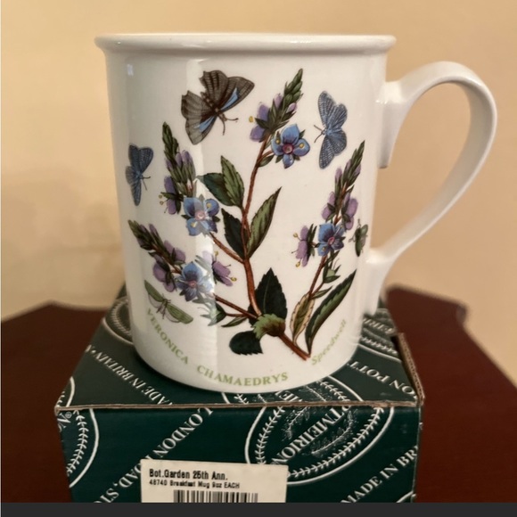 608. NWT VINTAGE PORTMEIRION BOTANIC GARDEN 1997 SPEEDWELL MUG - Picture 2 of 6